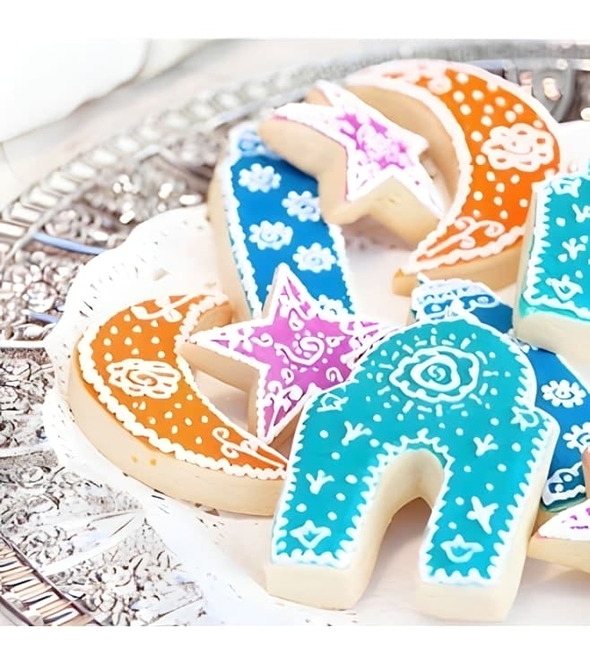 Floral Pattern Ramadan Cookies