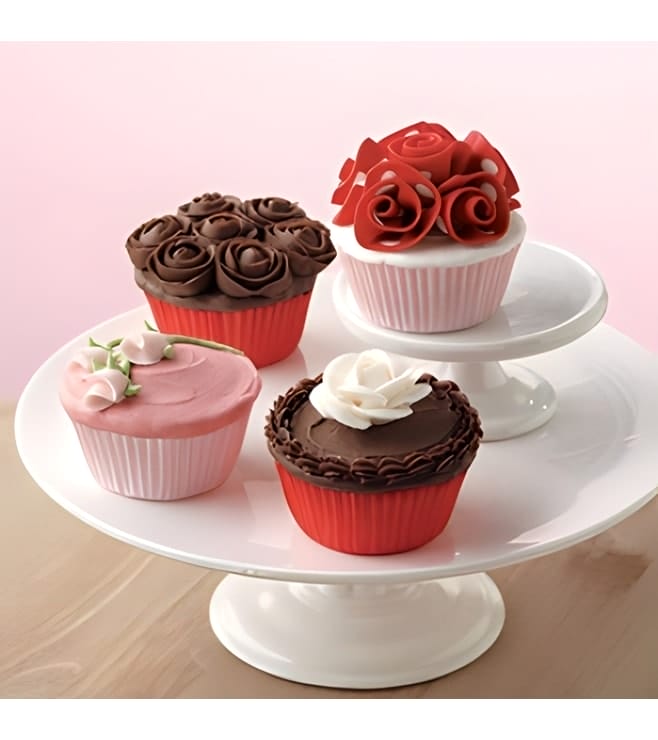 Delectable Roses Cupcakes