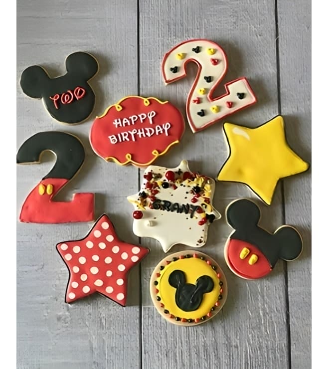 Mickey Club Birthday Cookies