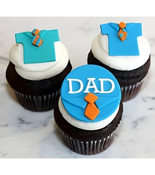 Office Wear Father's Day Cupcakes