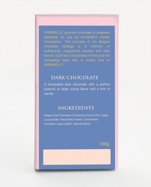 Large Dark Chocolate Bar By Annabelle