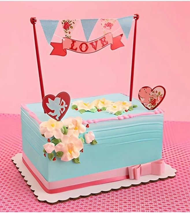 Love Banner Cake