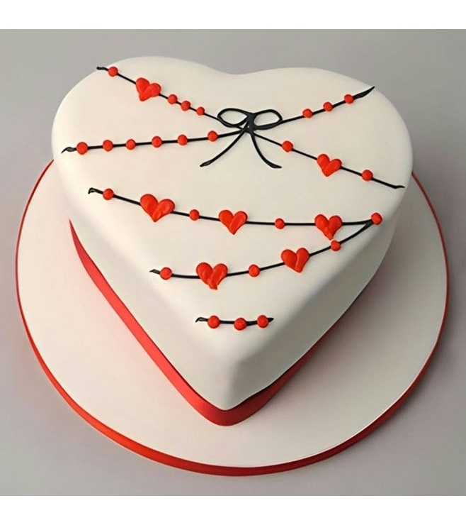 Heart Strings Love Cake