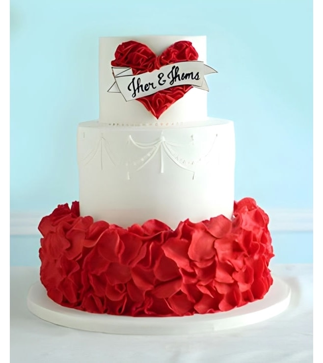 Rose Petal Ruffle Cake