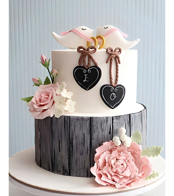 Perfect Match Lovebirds Cake