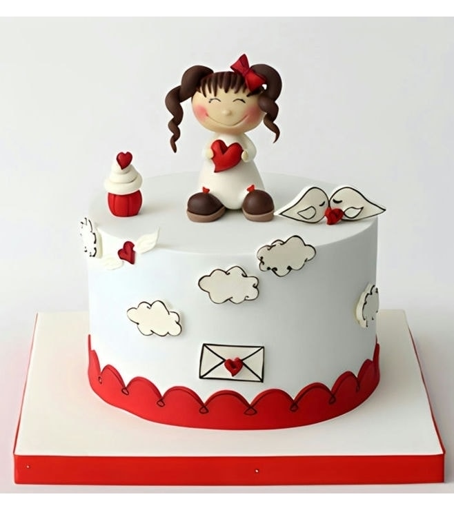 Cupid's Message Cake