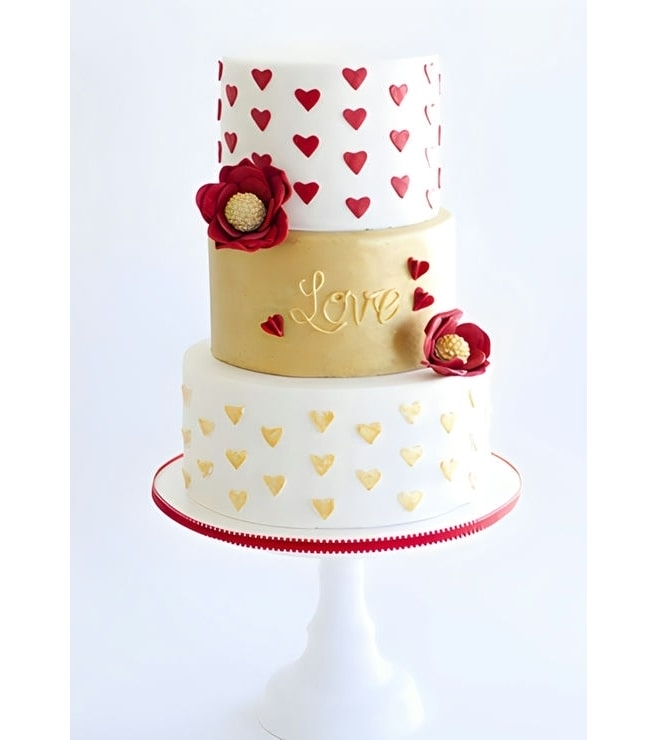 Cherished Hearts Cake