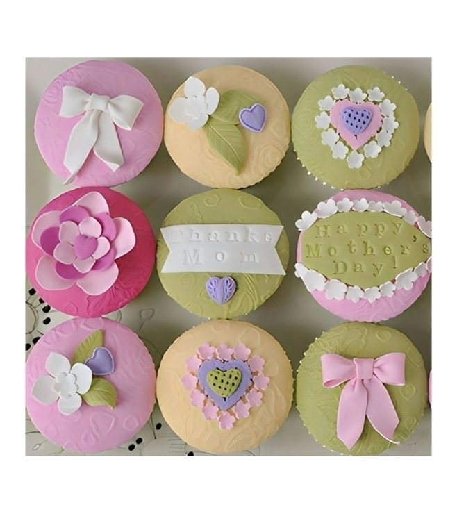 Vintage Hearts Cupcakes