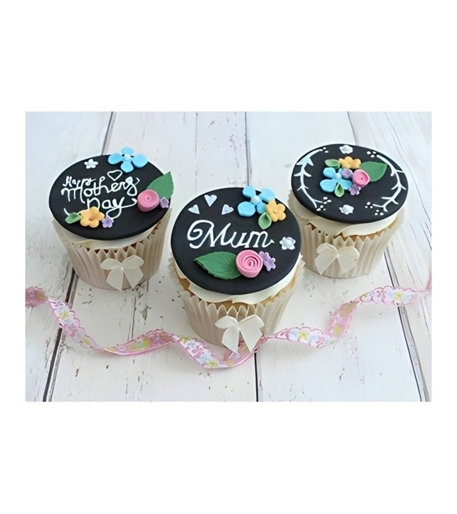 Mothers Day Chalkboard Cupcakes