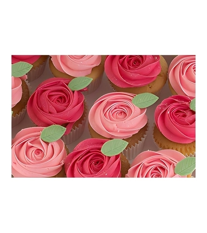 Pretty Pink Roses CupCakes