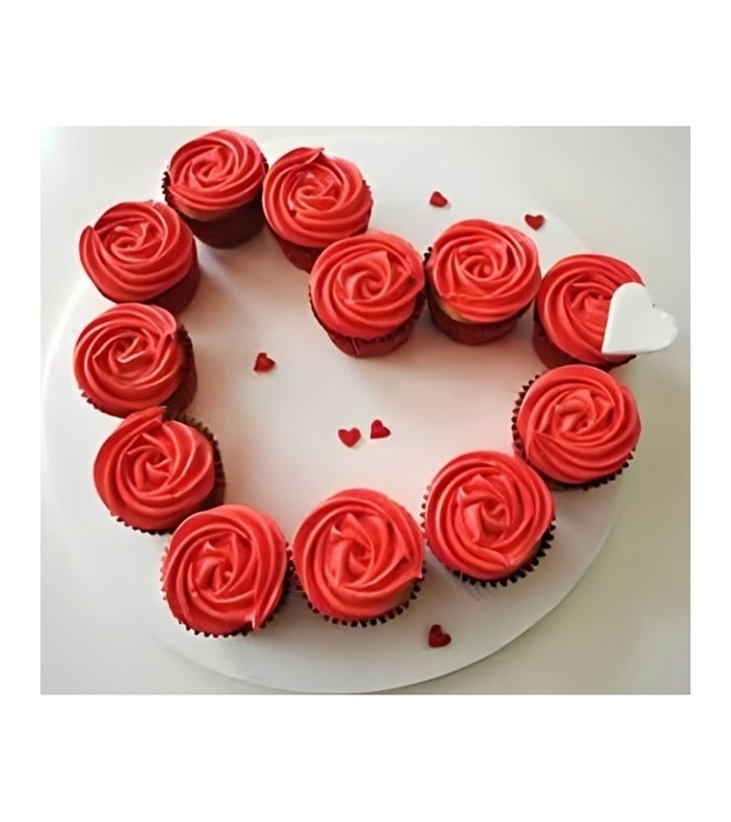 Rosy Swirls - 6 Cupcakes