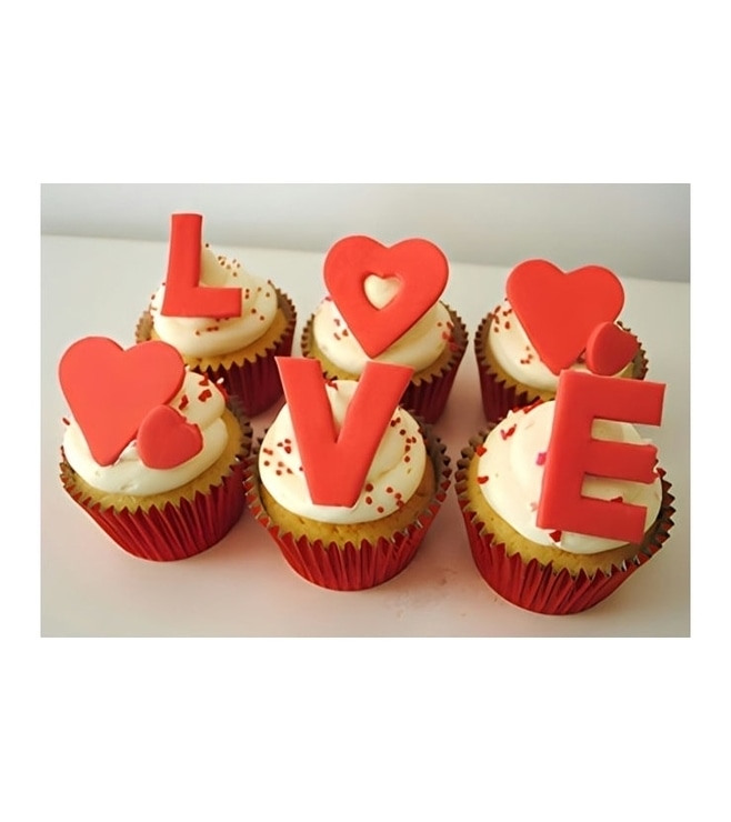 Forever Love - 6 Cupcakes