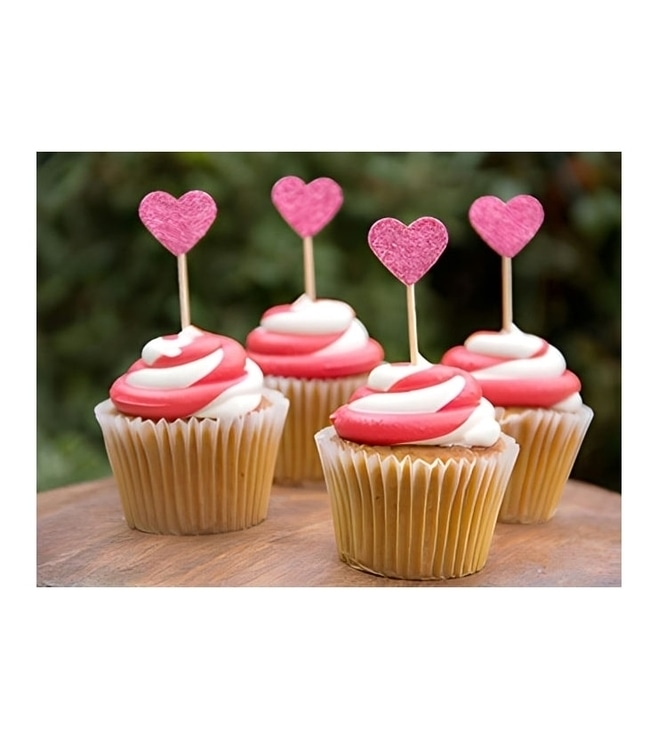 Sweetheart Swirls Dozen Cupcakes