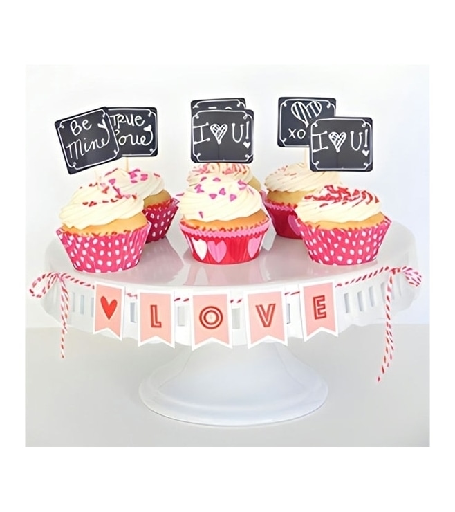 Sweet Sentiments - 6 Cupcakes