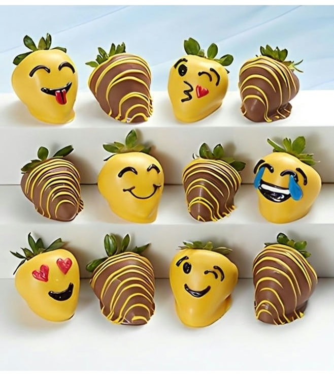 Emojis Dipped Strawberries