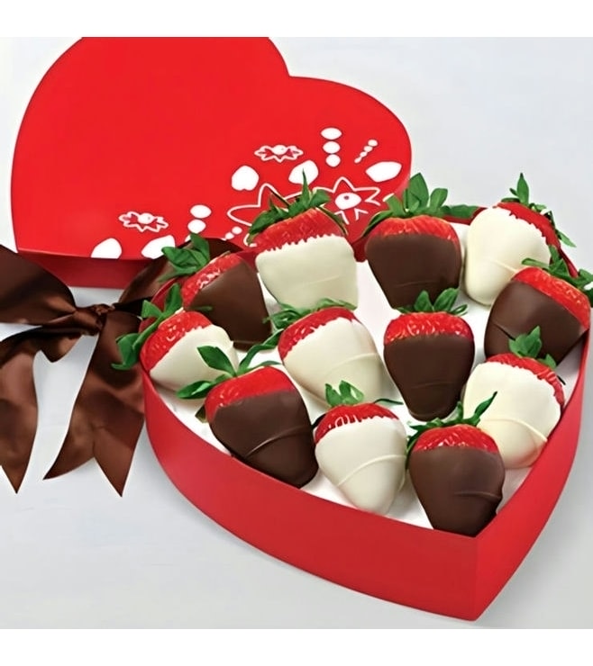 Hugs and Kisses Dipped Strawberries