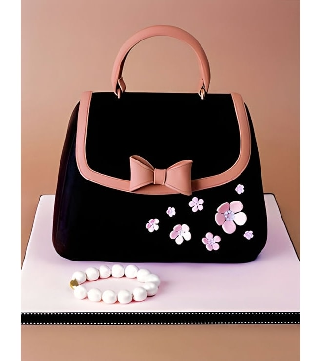 Bags and Pearls Cake