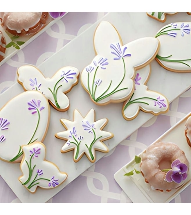 Floral Easter Cutout Cookies