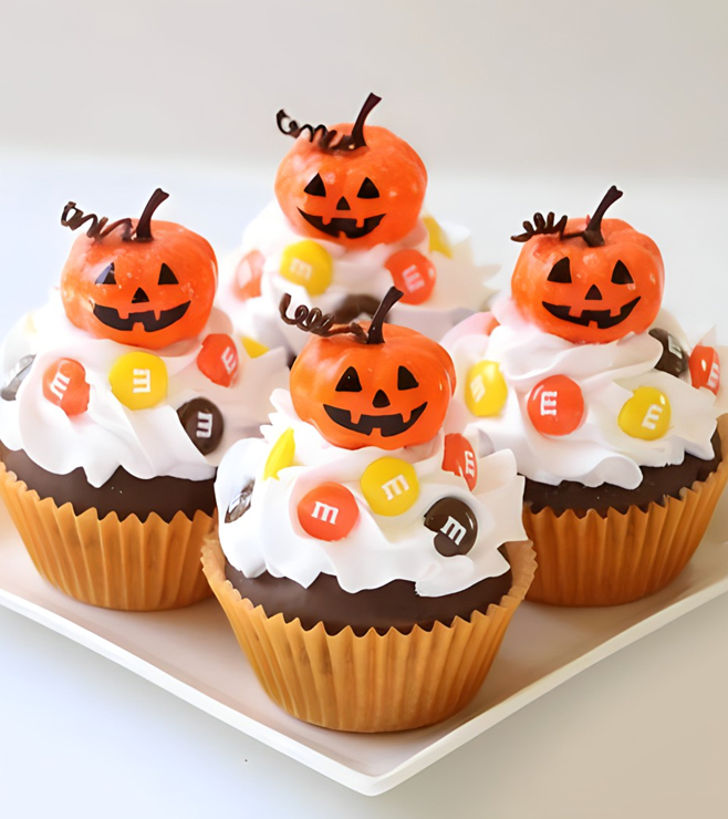 Spooktacular Pumpkin Cupcakes, Halloween