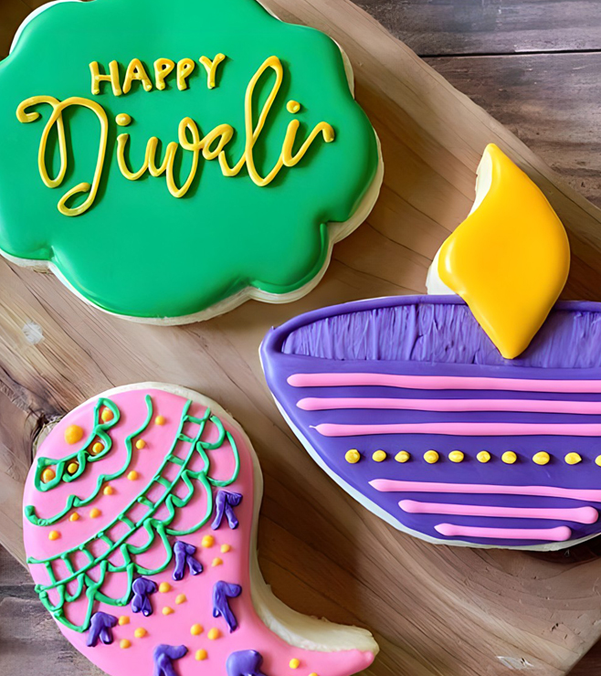 Vivid Diwali Cookies, Diwali