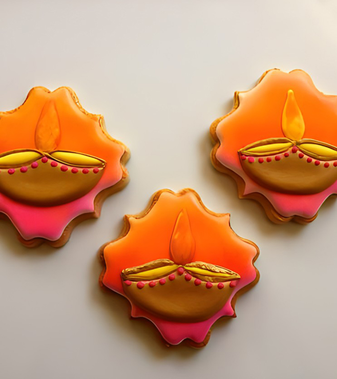 Diyas Diwali Cookies, Diwali