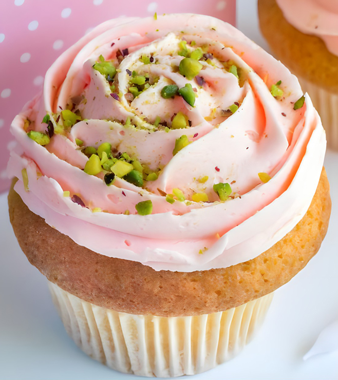 Peach Rose Cupcakes, Diwali