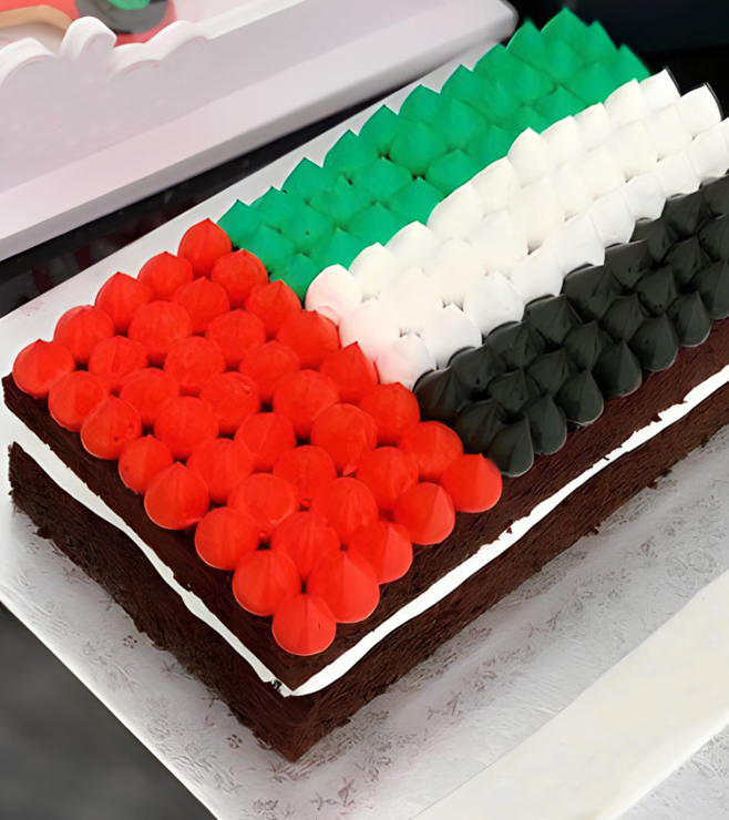 UAE Flag National Day Cake, UAE National Day