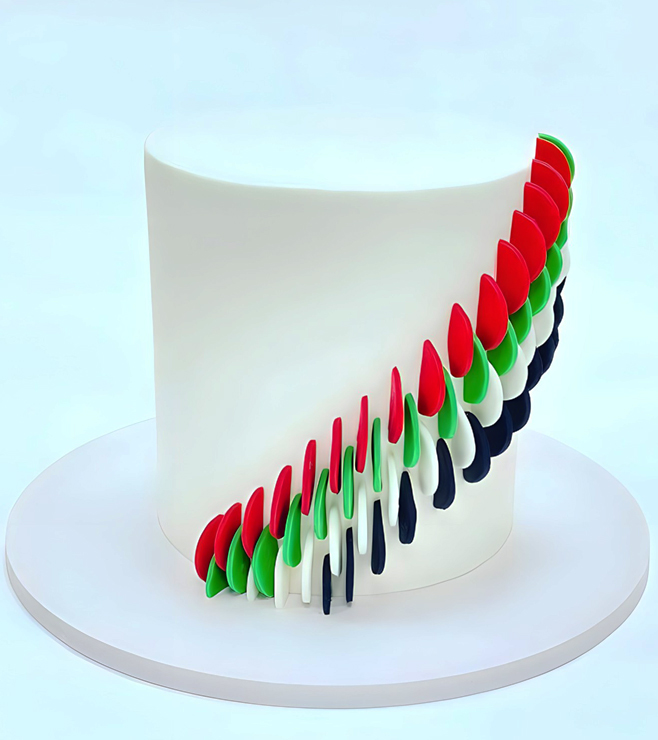 Minimalist National Day Cake, UAE National Day