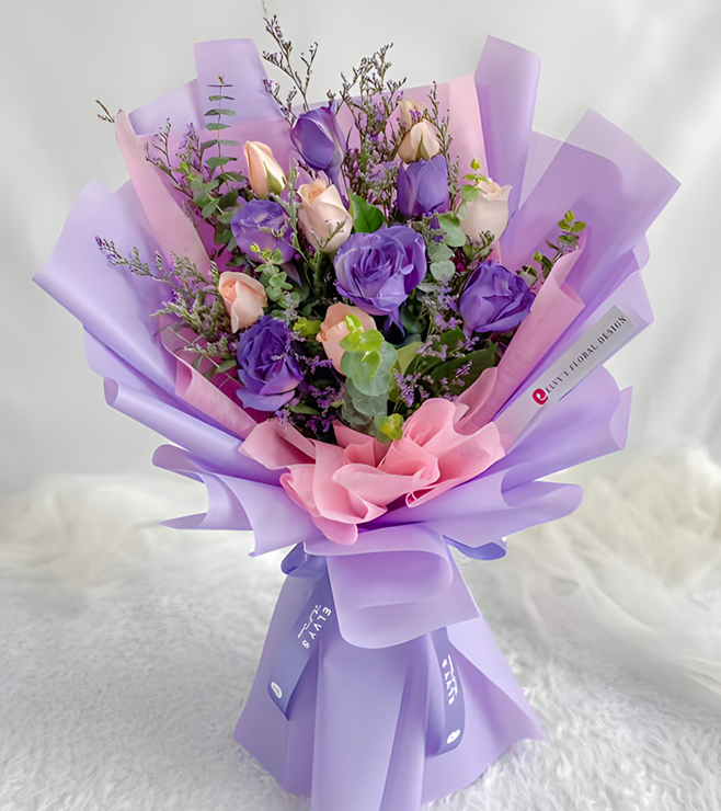 Purple Dreamscape Bouquet, Women's Day