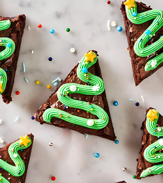 Christmas Tree Brownies, Brownies