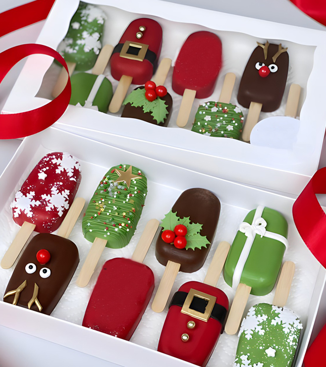 Cheerful Christmas Cakesicles, Christmas Gifts