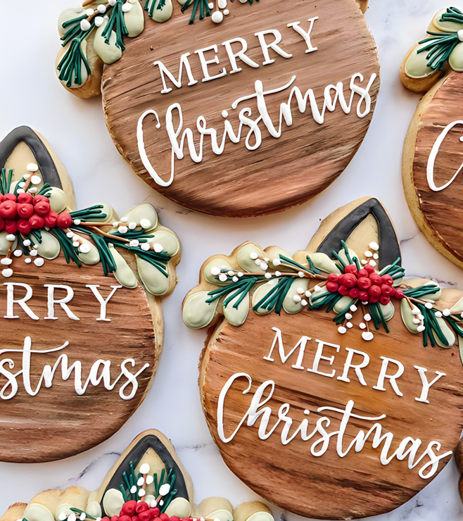 Holiday Greetings Cookies, Christmas Gifts