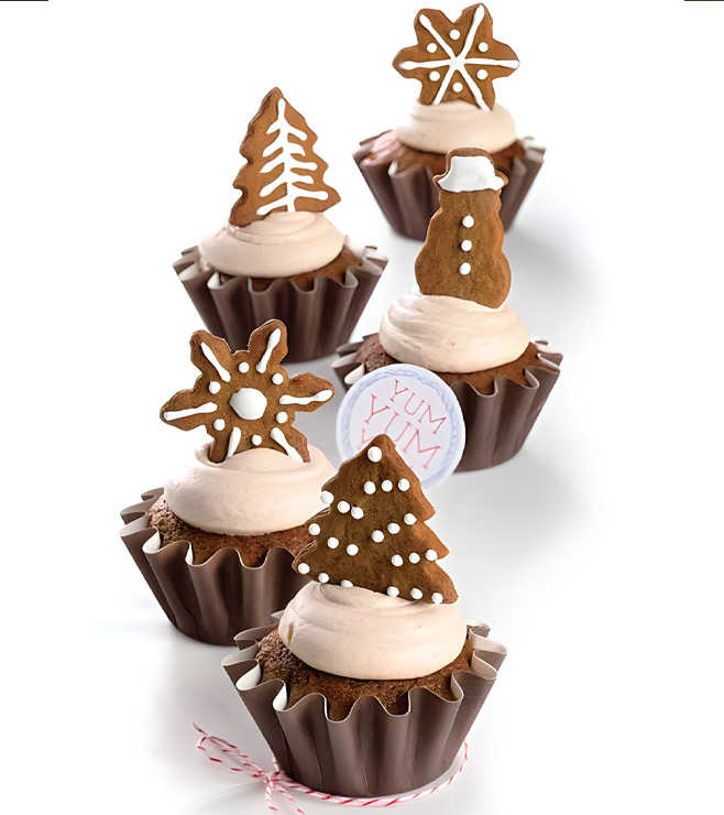 Elegant Christmas Cupcakes