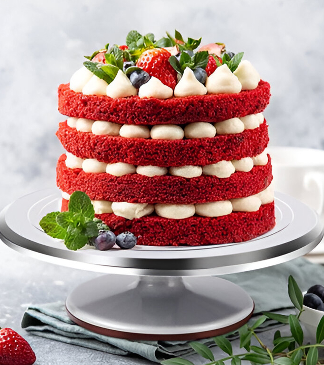 Luscious Red Velvet Cake, Christmas Cakes