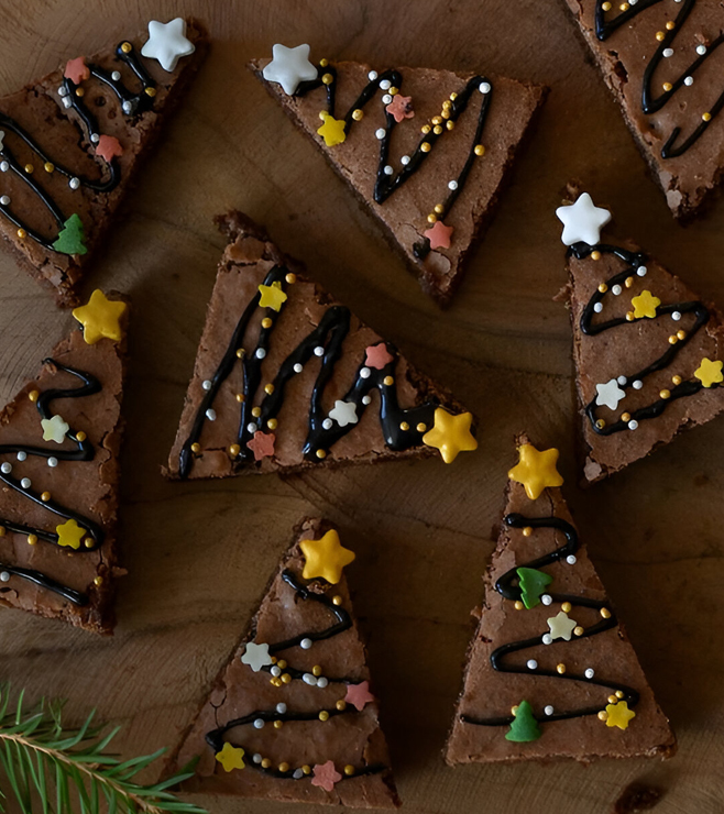 Merry Spruce Brownies, New Year Gifts