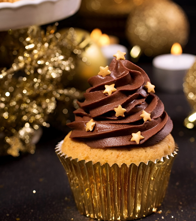 Bright Christmas Cupcakes