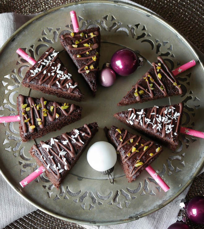 Holiday Sprinkle Brownies, New Year Gifts