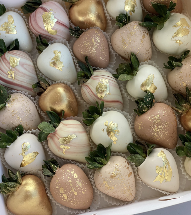 Golden Treasure Dipped Strawberries, Eid Gifts