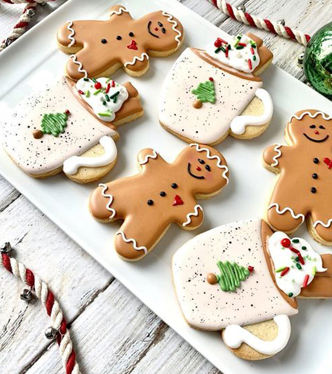 Dashing Gingerbread Man Cookies, New Year Gifts
