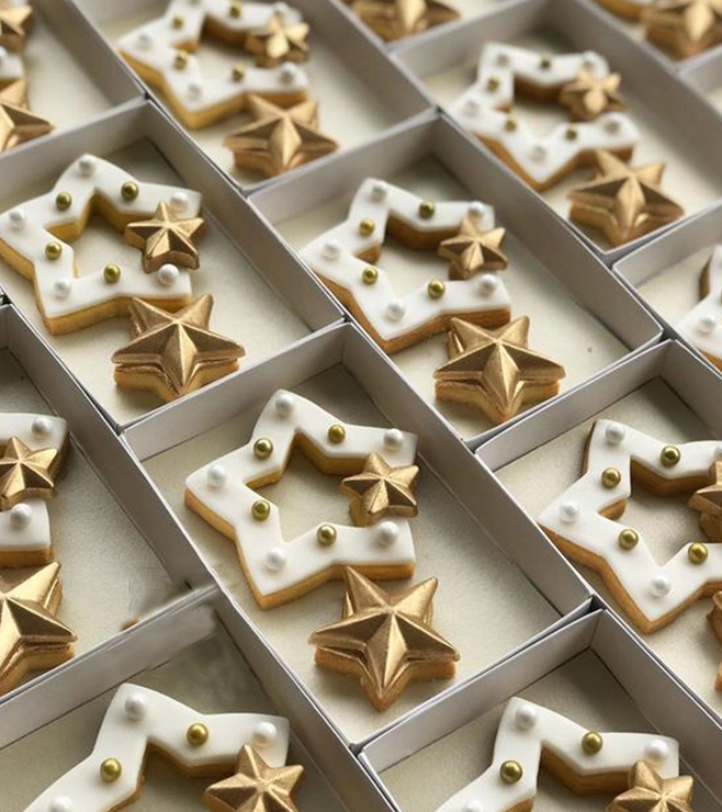 Glittering Stars Cookies, New Year Gifts
