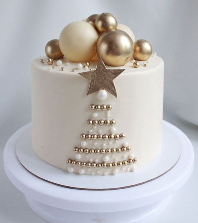 Radiant Golden Bliss Cake, New Year Gifts
