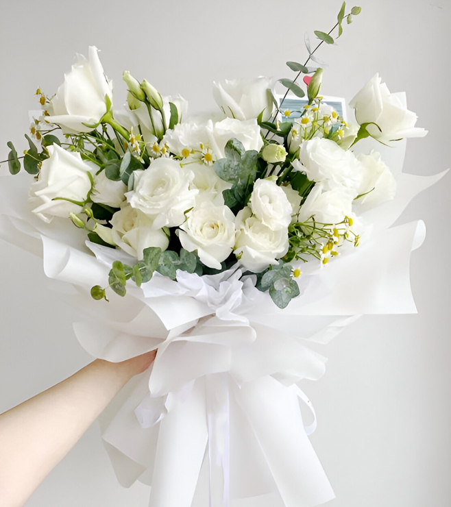 Pure Elegance Bouquet, New Year Gifts