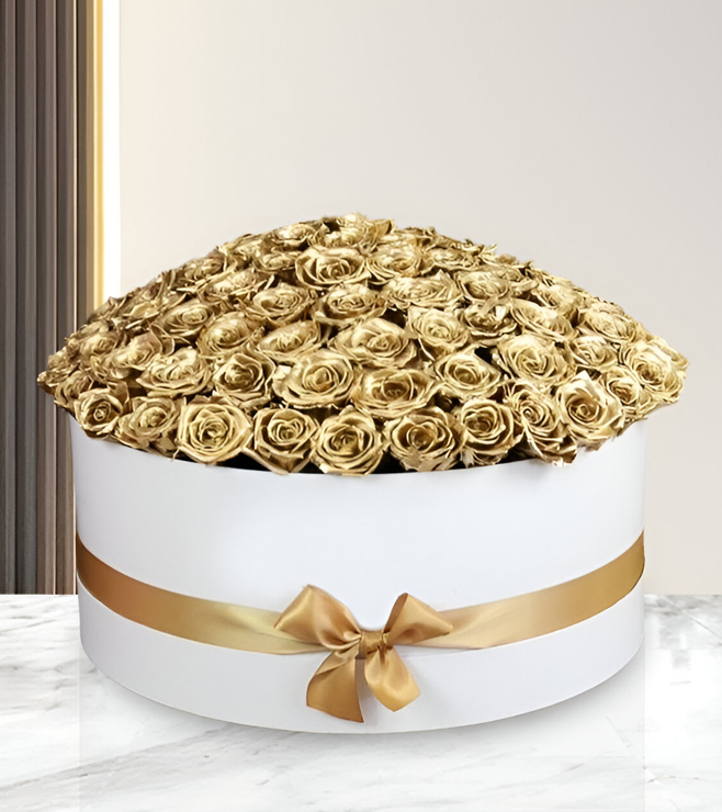 Gleaming Rose Hatbox, New Year Gifts