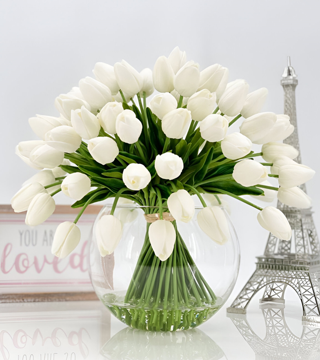 Pure Perfection Tulip Bouquet, Ramadan Gifts