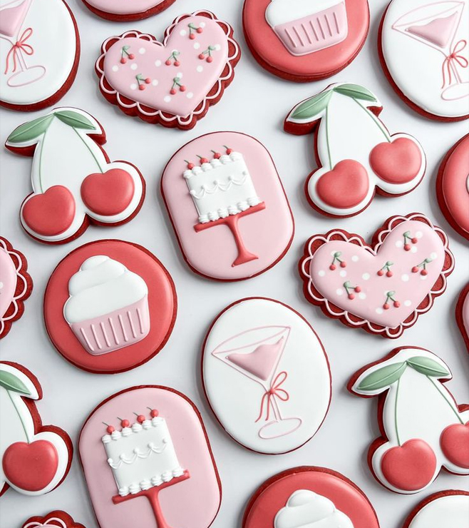 Cherry & Cake Art Cookies