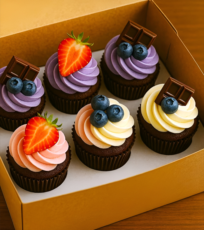 Dream Swirls Berry Cupcakes