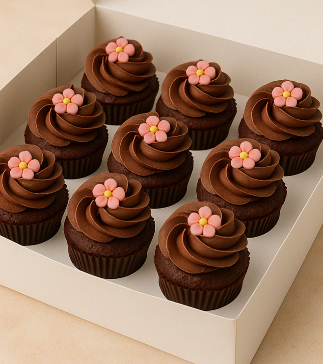 Petal Whirls Cupcakes