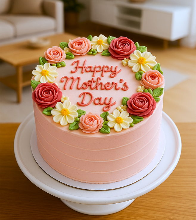 Mom's Pretty Garden Cake