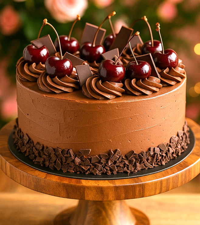 Choco Cherry Celebration Cake