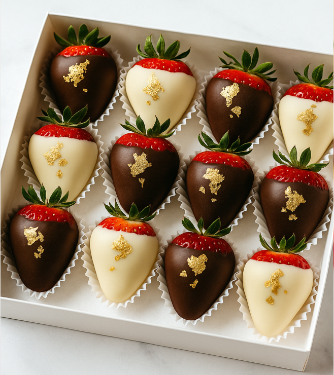 Duo-Dip Posh Strawberries